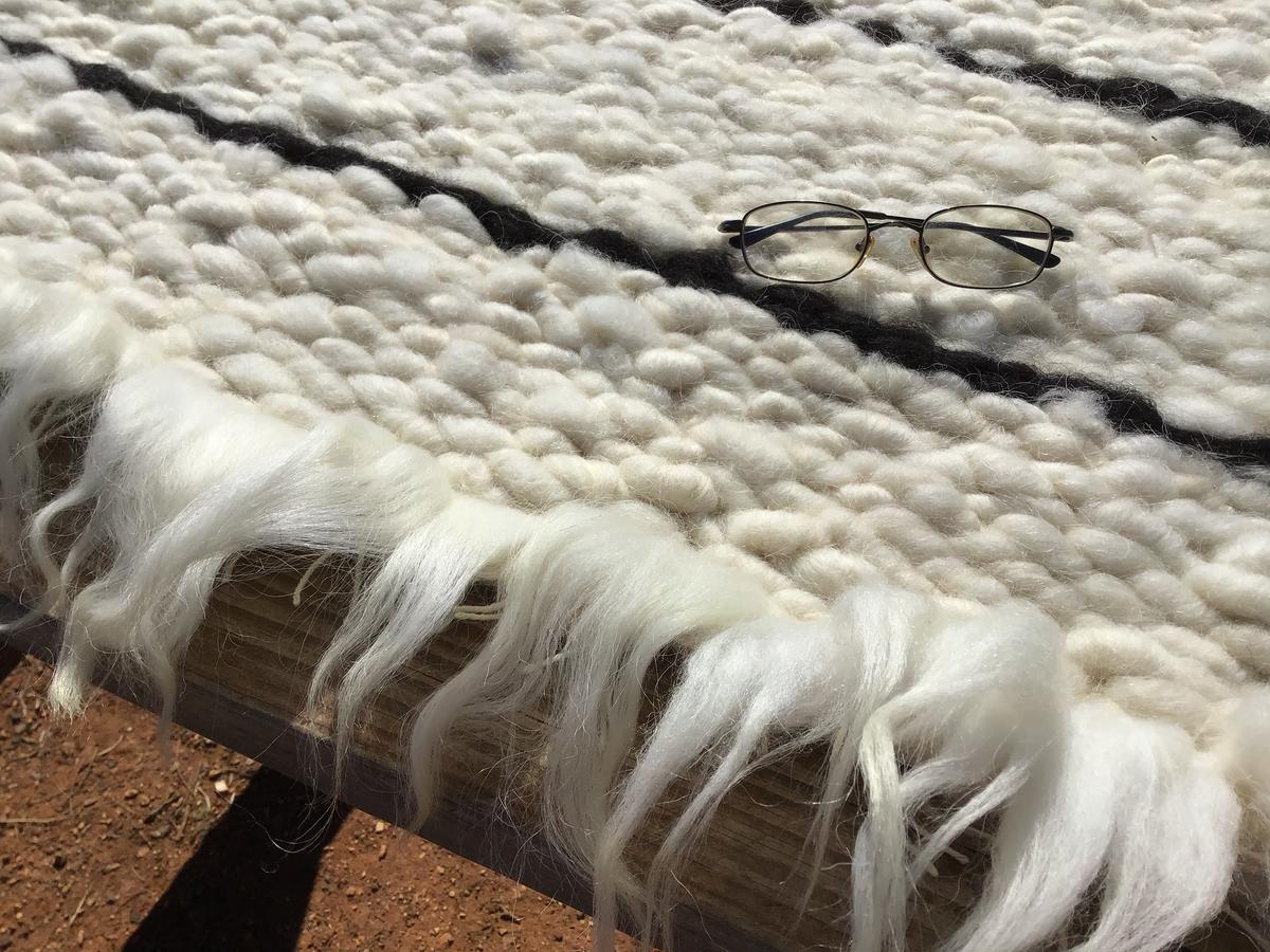 White Luster Rug